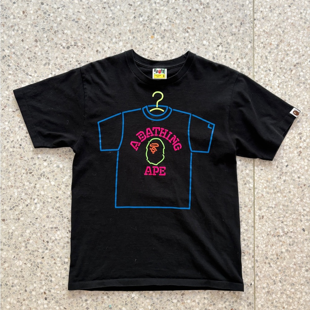 BAPE limited edition x FLURO REBELLION authentic graphic t shirt